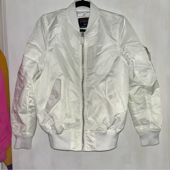 Cream white bomber jacket - Picture 8 of 10